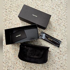 Tom Ford Sunglass Case, Box and cleaning cloth